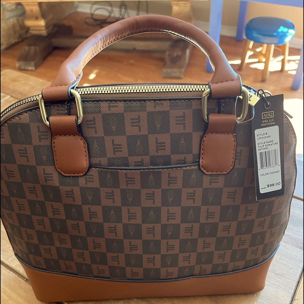 London Fog signature satchel purse